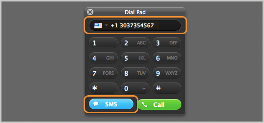 text with skype number